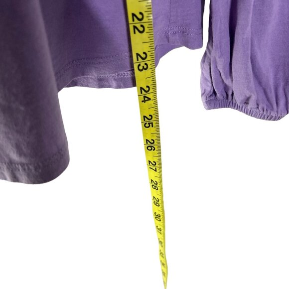 Boden Purple Long Sleeve Cotton Modal Blend Top 4 - Picture 5 of 7